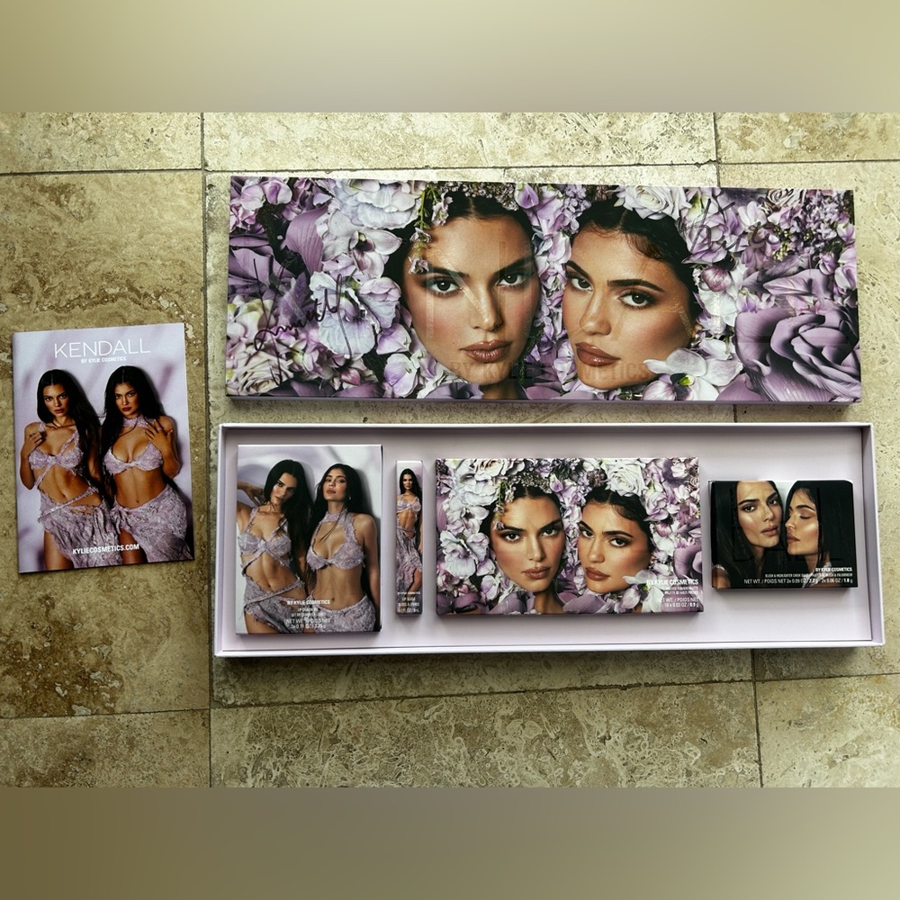 Signed Kendall Collection By Kylie Cosmetics PR set. Signed by Kendall and Kylie